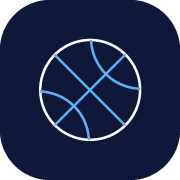 Tgo icons 2026 Basketball icon bleu